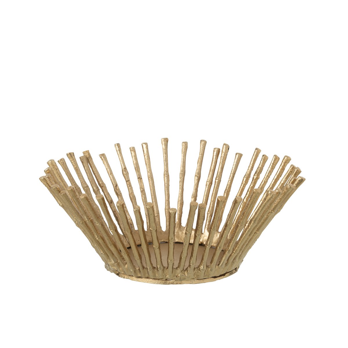 Bol décoratif J-Line en aluminium doré, design moderne et élégant