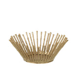 Bol décoratif J-Line en aluminium doré, design moderne et élégant