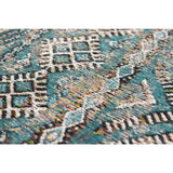 Tapis Eco - Zemmuri Bleu - Tapis marron et bleu