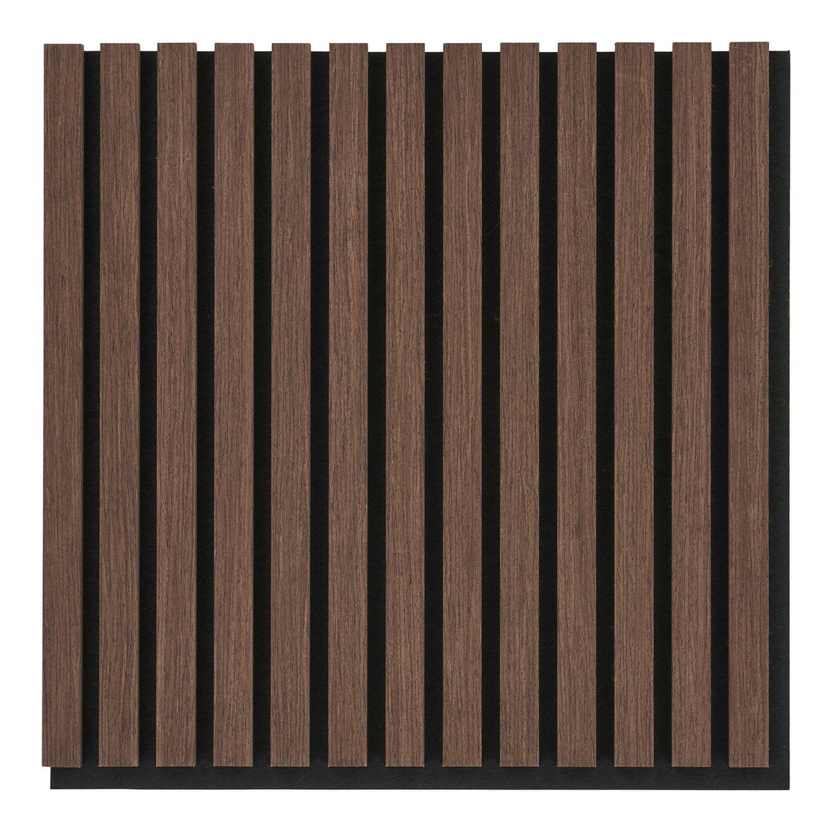 Panneau acoustique en bois de noyer, vue de face
