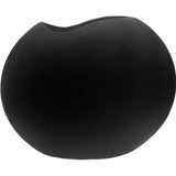 Vase Machala incliné en métal noir