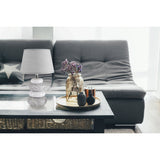 Lampe de table en céramique "Stoney", moderne., Lampe de table en céramique en gris, avec douille E14, lampe de table pour salle à manger, salon, couloir ou bureau, ou comme lampe de chevet, 31 cm de haut