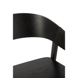 J-Line Chaise Naga Frêne/Corde Noir