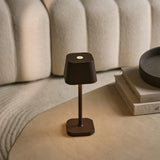Lampe de table rechargeable marron moka Ava
