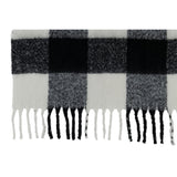 Détail du motif carreaux du plaid J-Line en polyester