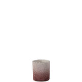 Lanterne J-Line Pearls en verre rouge et champagne vue de face