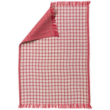 Torchon recyclé Aden Blanc/rouge 50 x 70