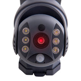 Lampe murale extérieure solaire LED "Moho" avec détecteur de mouvement et pli de caméra de sécurité, lumière murale en plastique en gris, avec LED intégrée