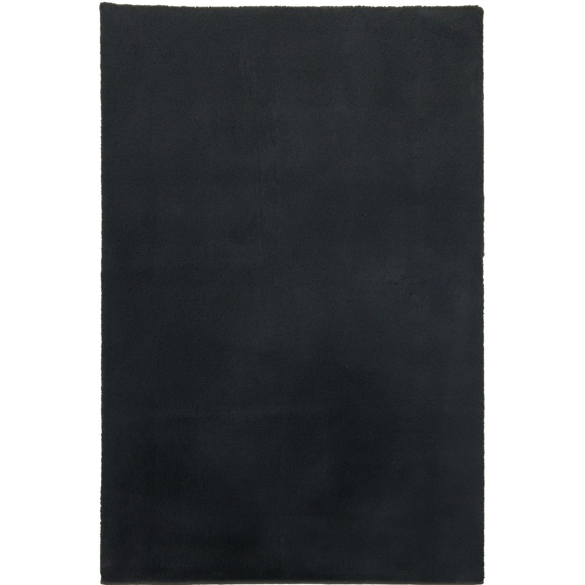 Tapis Moelleux Noir 160x230CM avec texture douce et élégante