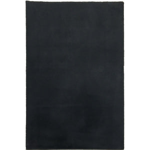 Tapis Moelleux Noir 160x230CM avec texture douce et élégante