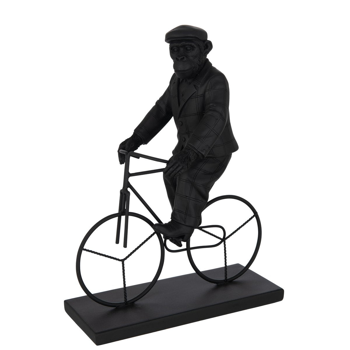 Décoration J-Lline Vélo Poly Noir - Vue avant avec détails raffinés