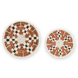 Décoration murale Panier mural rond Boho ou bol plat TAMAN en fibre de banane (2 tailles)