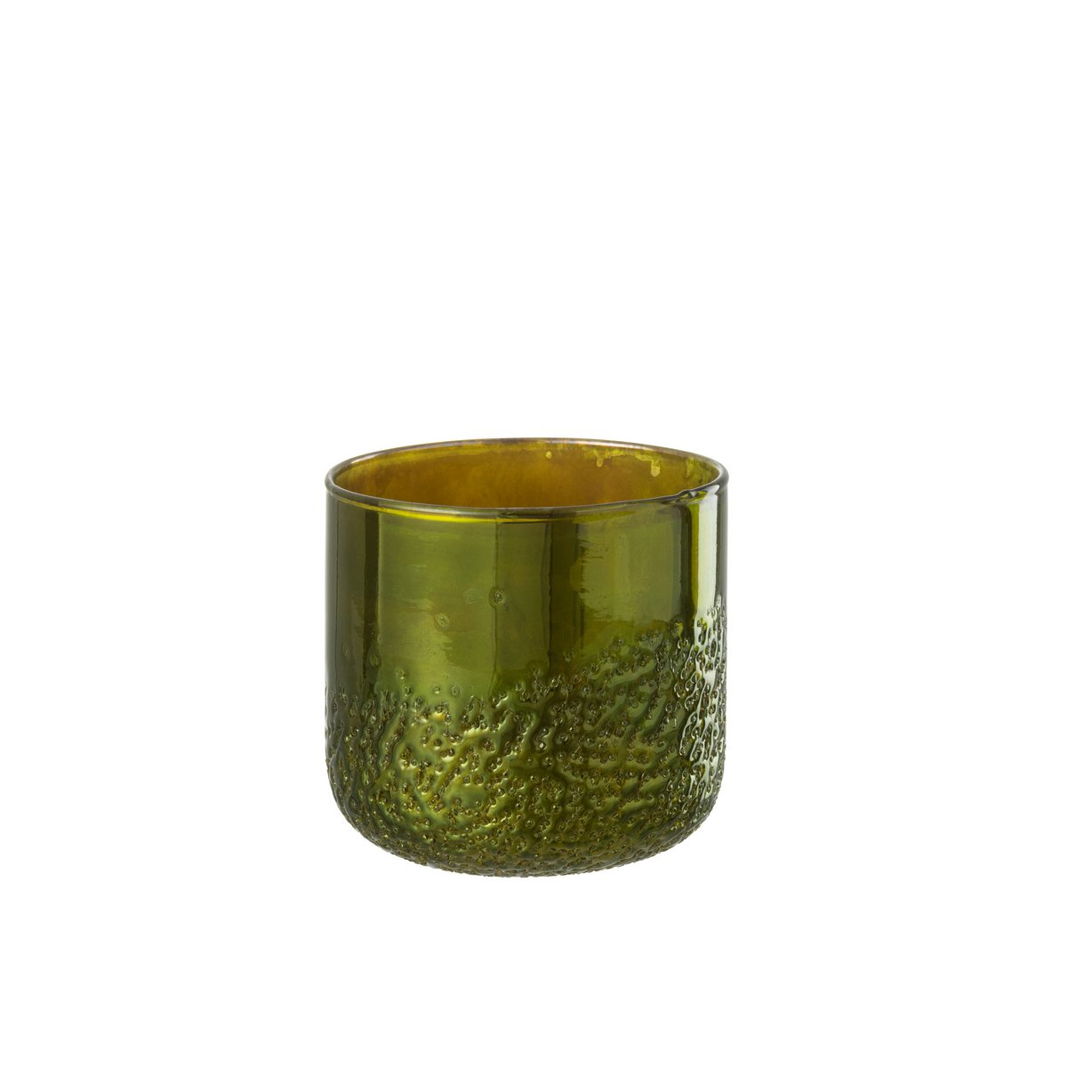Miroir lanterne J-Line en verre, placé dans un salon chic.