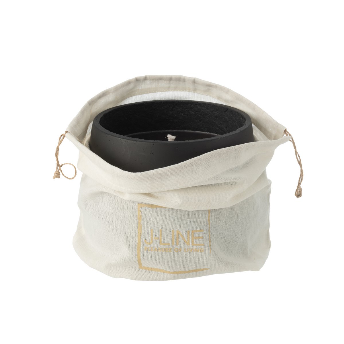 Bougie J-Line sur une table de jardin moderne