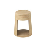 Détail du bois de la table d'appoint J-Line