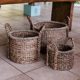 Plante | Panier de rangement | Panier à linge CANGGU en jacinthe d'eau (3 tailles)