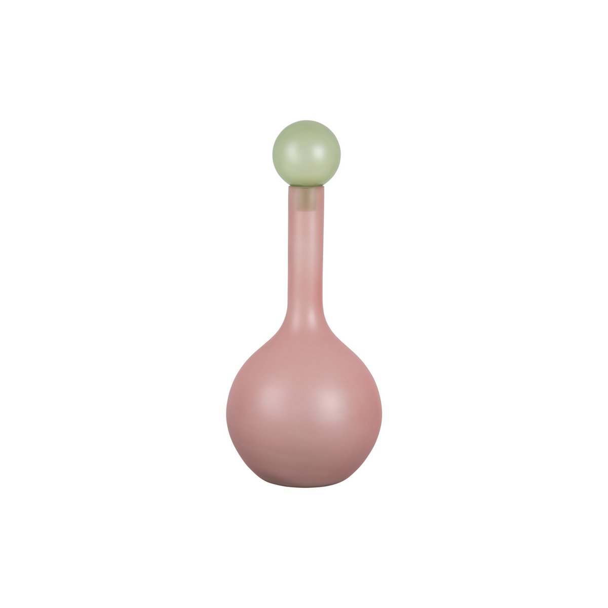 Vase Alegre Globo Grand en verre rose avec forme globulaire
