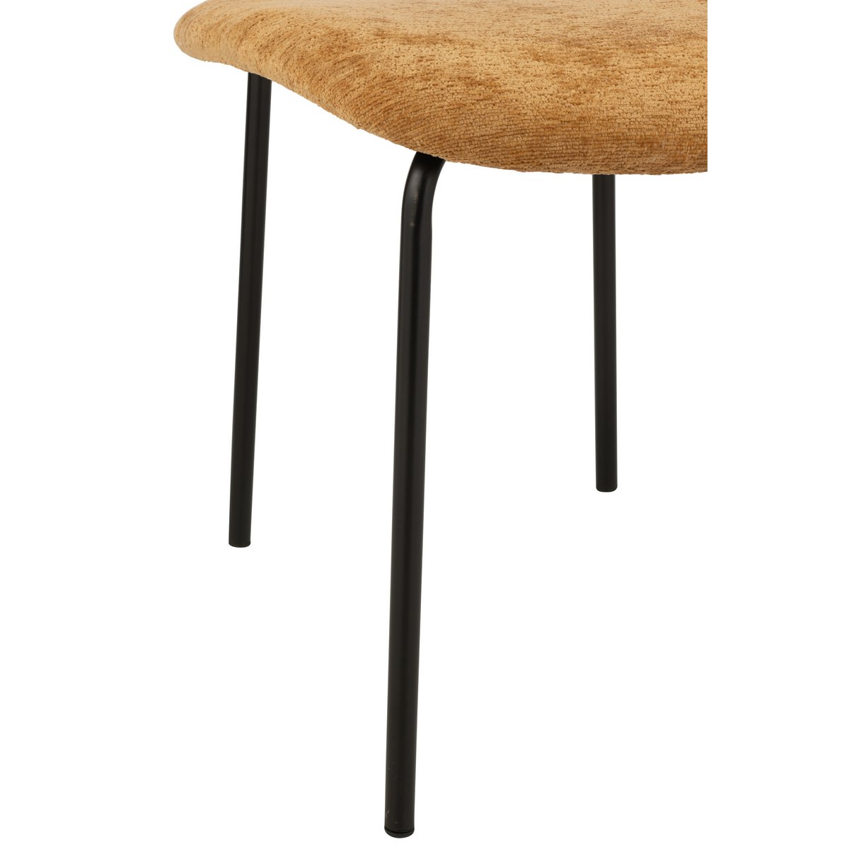 Vue latérale de la chaise J-Line ocre