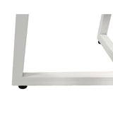 Table basse ronde 60 cm table de salon table d'appoint Cannes structure métal noir blanc argent antique