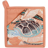Manique 2 en 1 Dori recyclée Pêche 20 x 20