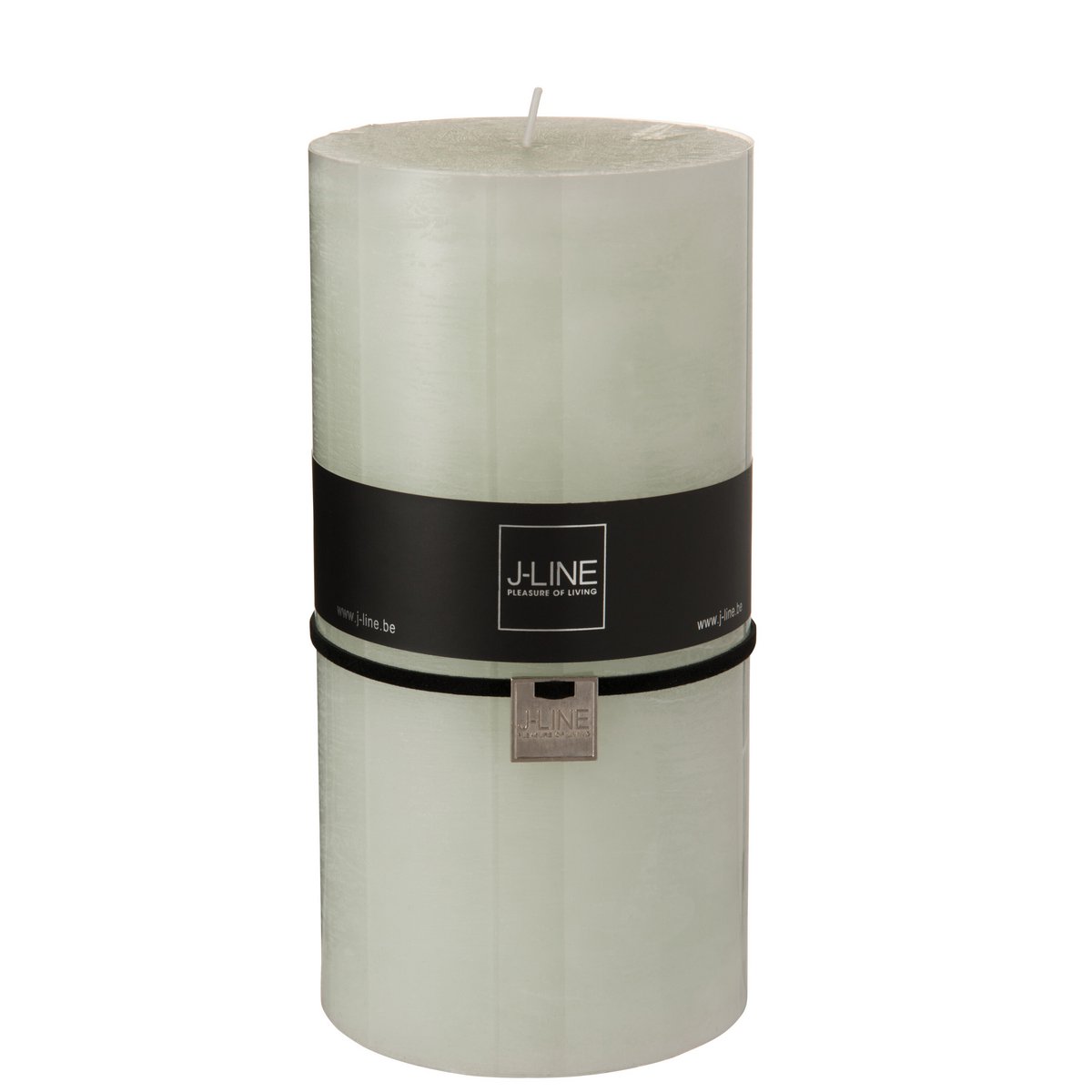 Bougie J-Line XXL vert poudre, détail de la texture