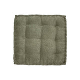 Coussin palette en velours Delfina olive 80x80