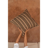 Housse de Coussin The Nordic Stripe - Noir Naturel - 50x50