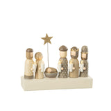 Bougies Crèche J-Line avec lumières LED - vue avant