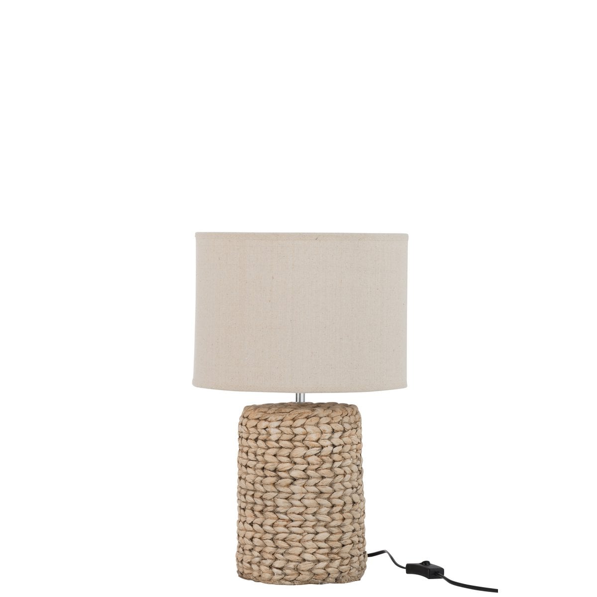 Lampe J-Line Dik Braecht dans un salon moderne, ambiance chaleureuse