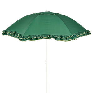 Parasol vert foncé Mica Décorations avec volants élégants