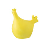 Figurine coq J-Line en polyrésine jaune, décor extérieur élégant