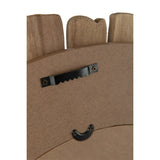 Détail du miroir J-Line Vacay, finition en bois naturel