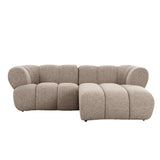 Canapé New York 2,5 places (Salon droit) Sable Boucle