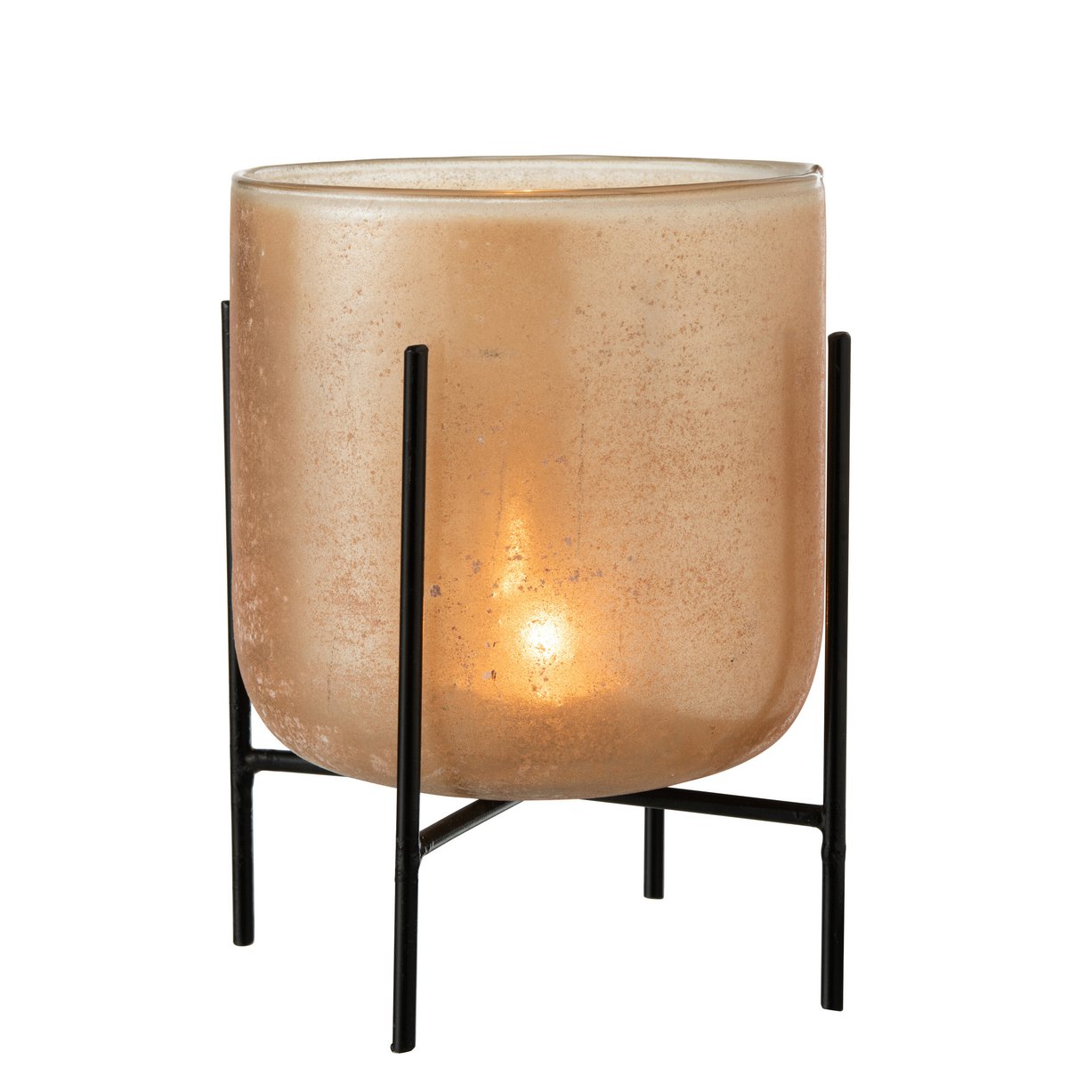 Lanterne Astor J-Line en verre et métal, vue de face