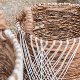 Panier à linge | Panier de plantes | Panier de rangement JUWANA en fibre de bananier