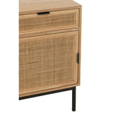 Table de chevet J-Line avec décorations sur le dessus