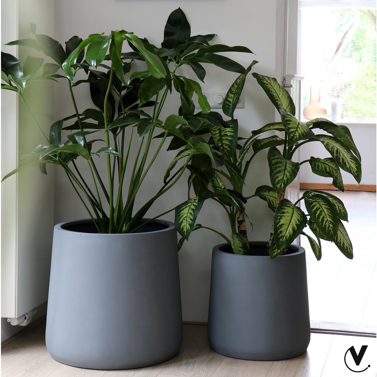 VENTE! Pot à fleurs - Portland Ø42 cm gris