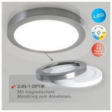 LAMPL LED "Bonus", fonction, lampe au plafond métallique.