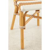 J-Line chaise Live - rotin/plastique - naturel/blanc