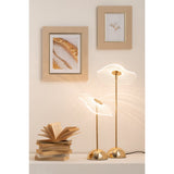 Lampe de table en j-line LED Fleur métal / or plastique GRAND