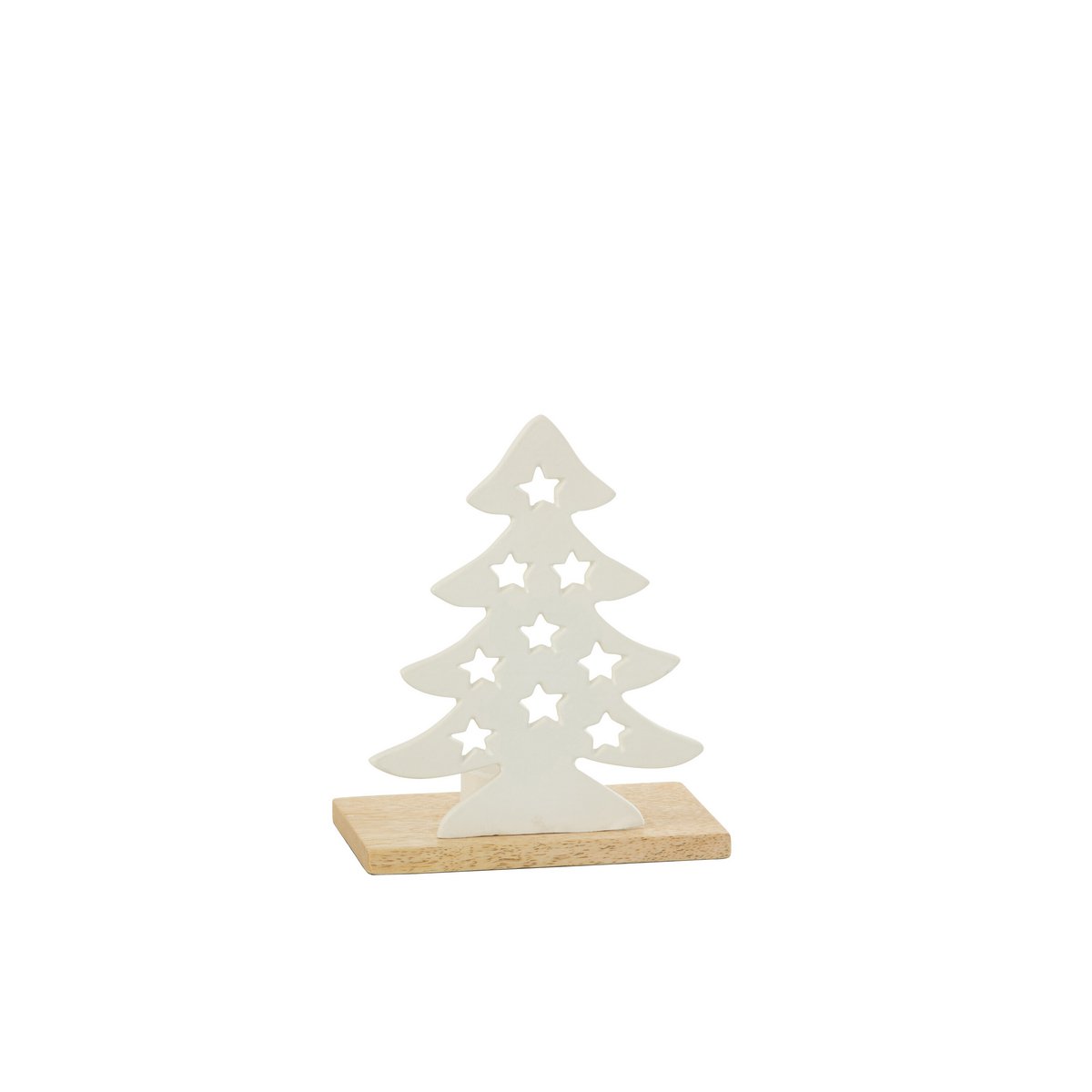 Ambiance chaleureuse avec le photophore Sapin de Noël J-Line allumé