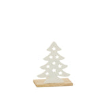 Ambiance chaleureuse avec le photophore Sapin de Noël J-Line allumé