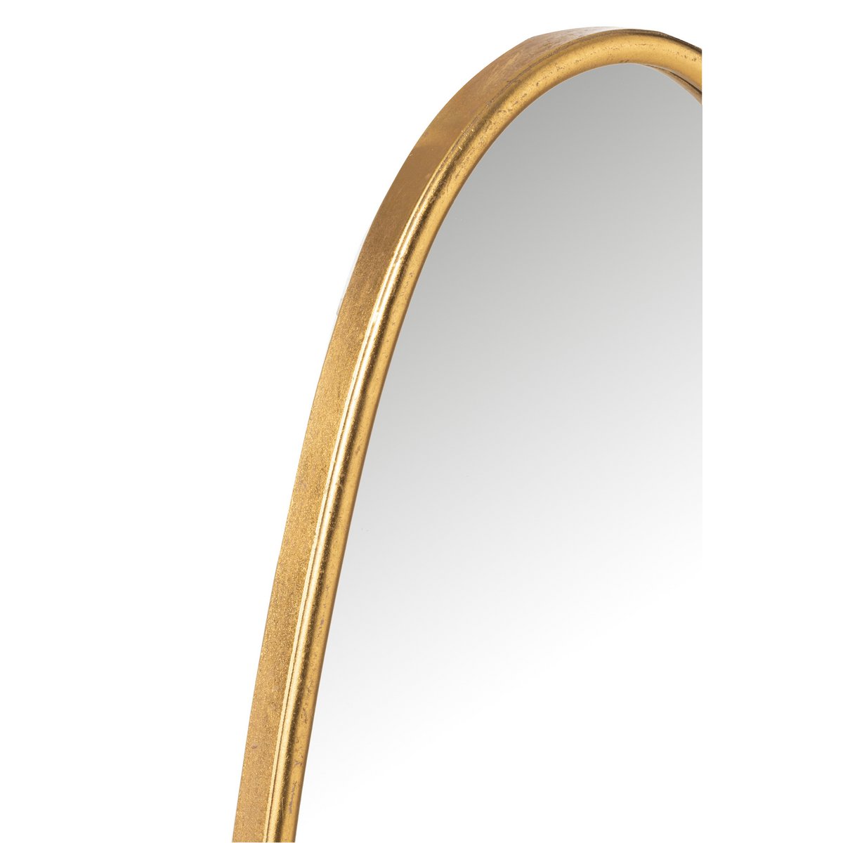 Miroir J-Line en verre doré, petit format 33 x 73 cm