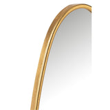 Miroir J-Line en verre doré, petit format 33 x 73 cm