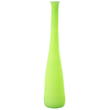 Vase Bottle J-Line en verre vert, détail du design moderne