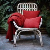 Coussin Maia Noir Carbone 30 X 50