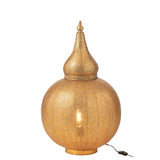 Détail du métal doré de la lampe J-Line Aladin