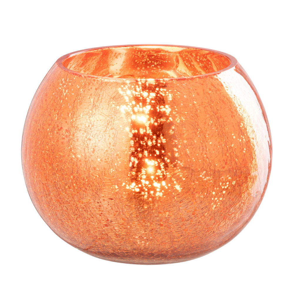 Lanterne J-Line Ball Craquelé en verre doré - vue 1