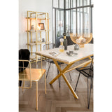 Bouteille décorative J-Line + bouchon relief - verre - transparent - 30 cm
