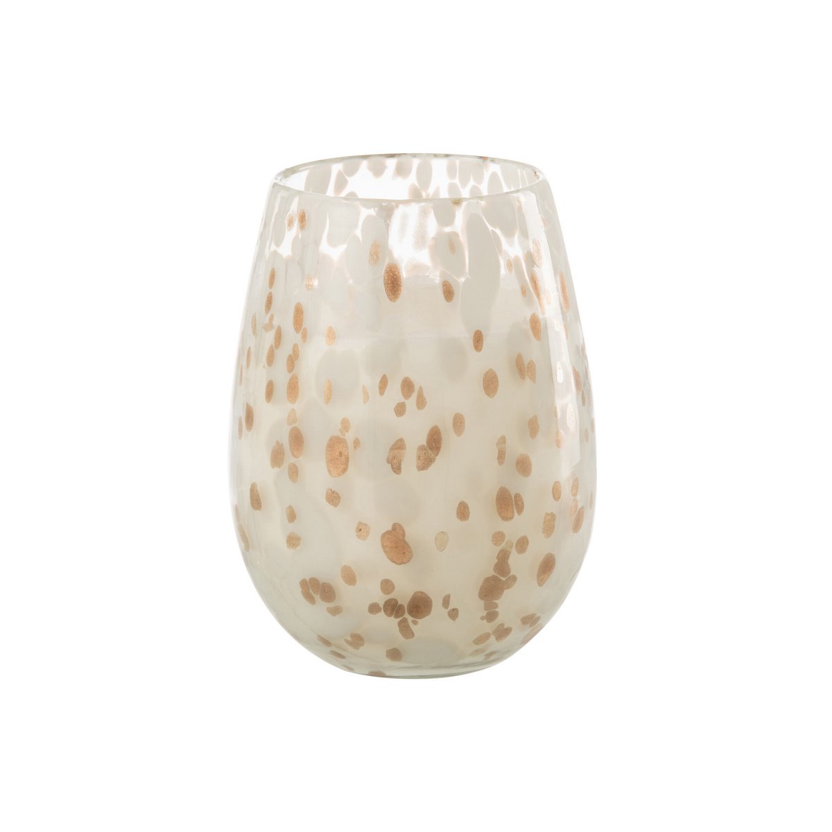 Détail de la bougie parfumée Mia, texture du verre